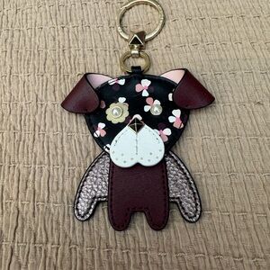Kate Spade Dog Bag Charm Keychain